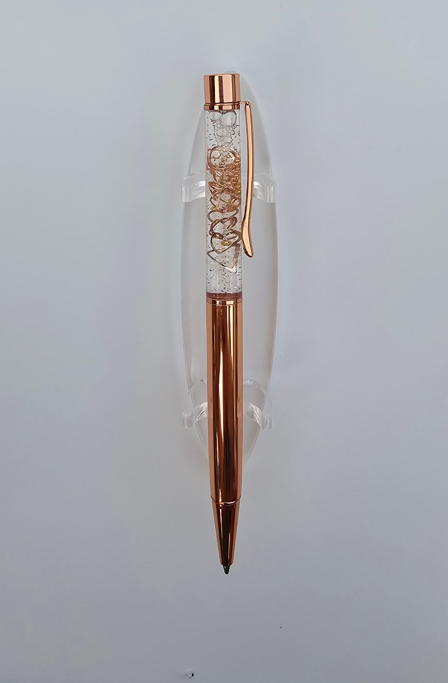 Rose Gold Hearts Fidget Pen